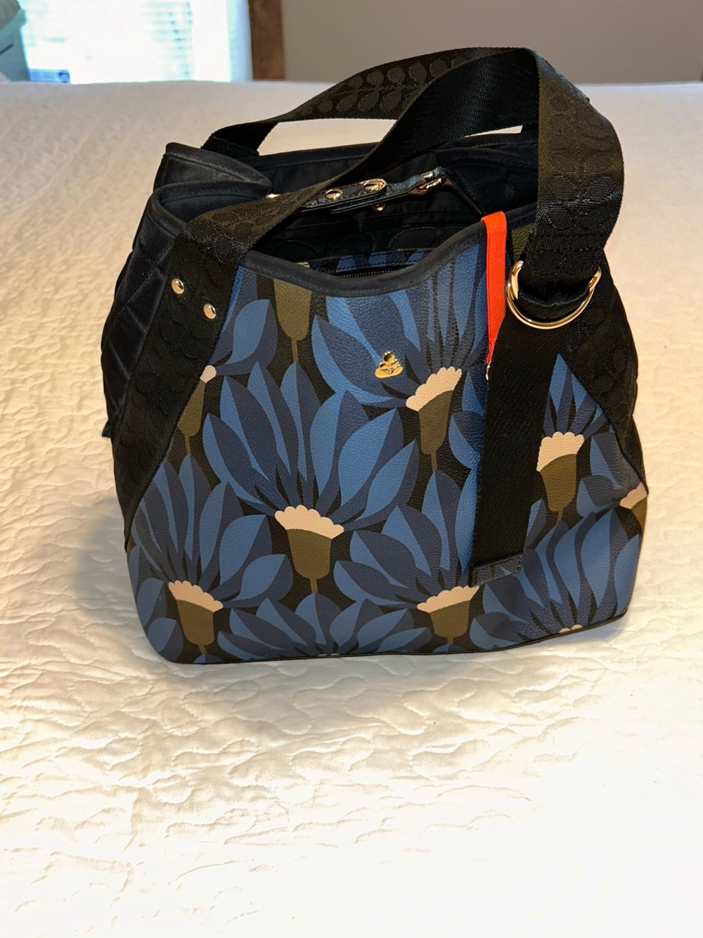 Orla Kiely Floral Shoulder Bag Excellent Pockets